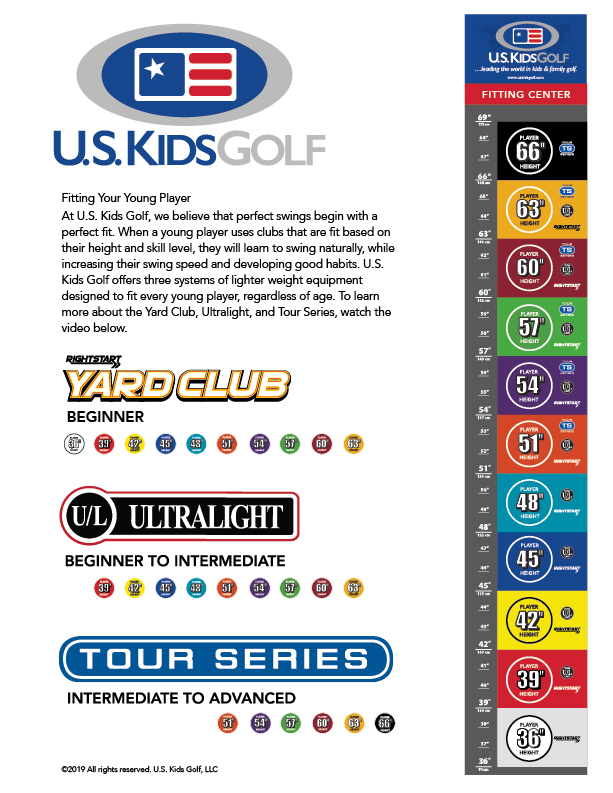 US Kids 7 Iron R/H - Coastal Golf Academy