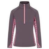 Swing Out Sister Maisy 1/4 Zip Tech Mid Layer Neon Pink & Ultimater Grey